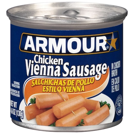 Armour Armour Chicken Vienna Sausage 4.6 oz., PK24 5410017990